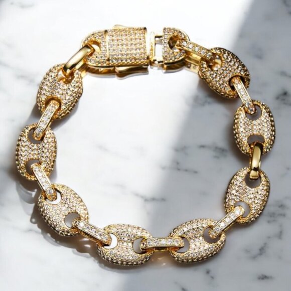 Boutique Jewelry - 18k Gold and Platinum Bracelet